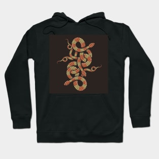 Snake Knot Chinese symbol of Good Fortune Emblem Hoodie